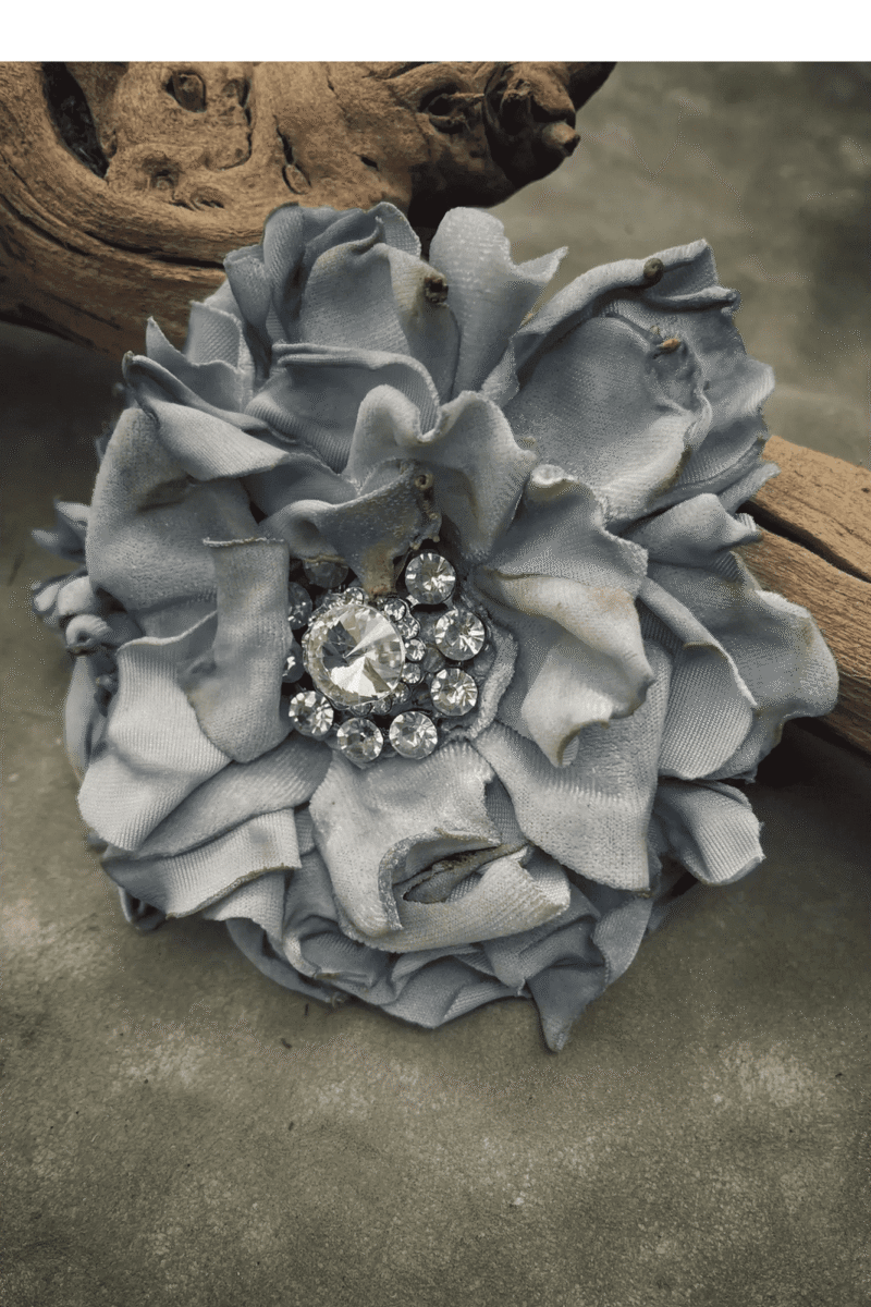 Hand Cut Vintage Velvet Pin