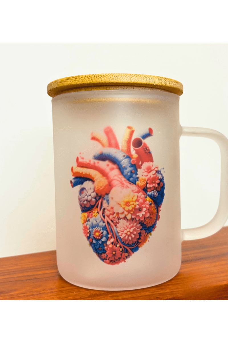 Heart Cork Top Mug