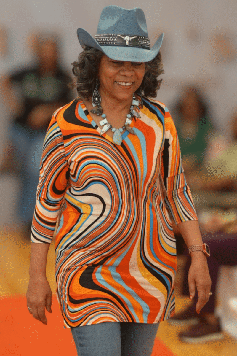 Long Round Neck Tunic Top