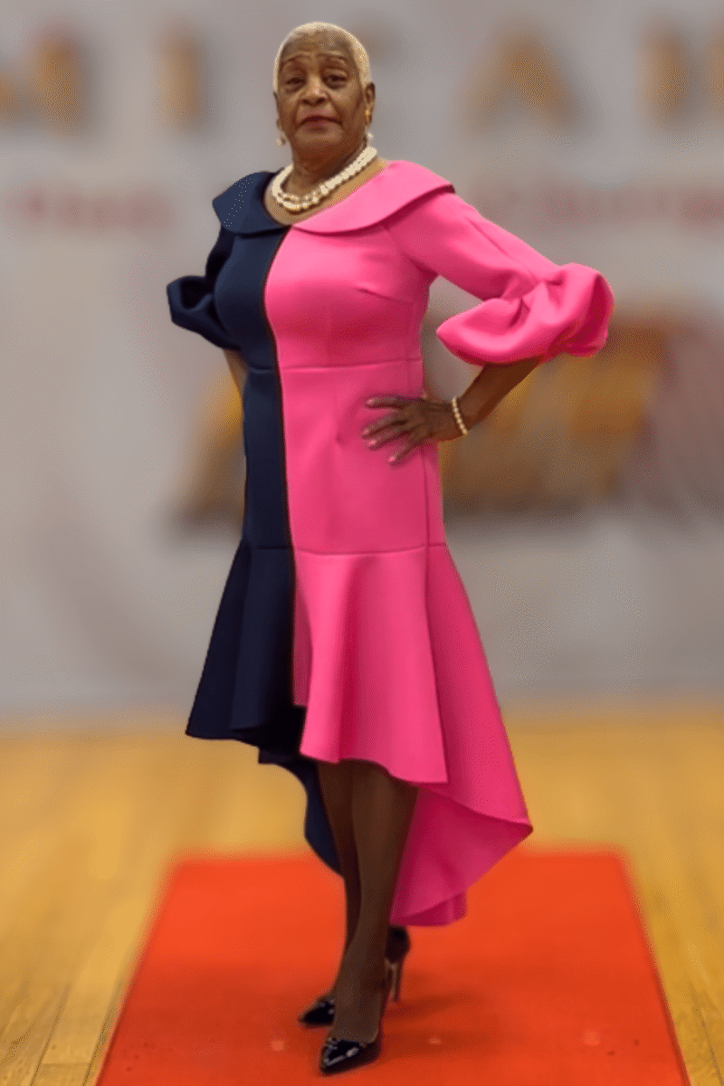 Dramatic Flounce Sleeve Midi Dress