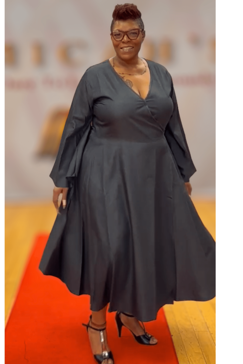 Denim Wrap Dress
