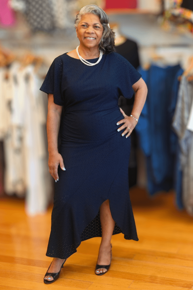 Solid Asymmetrical Dress